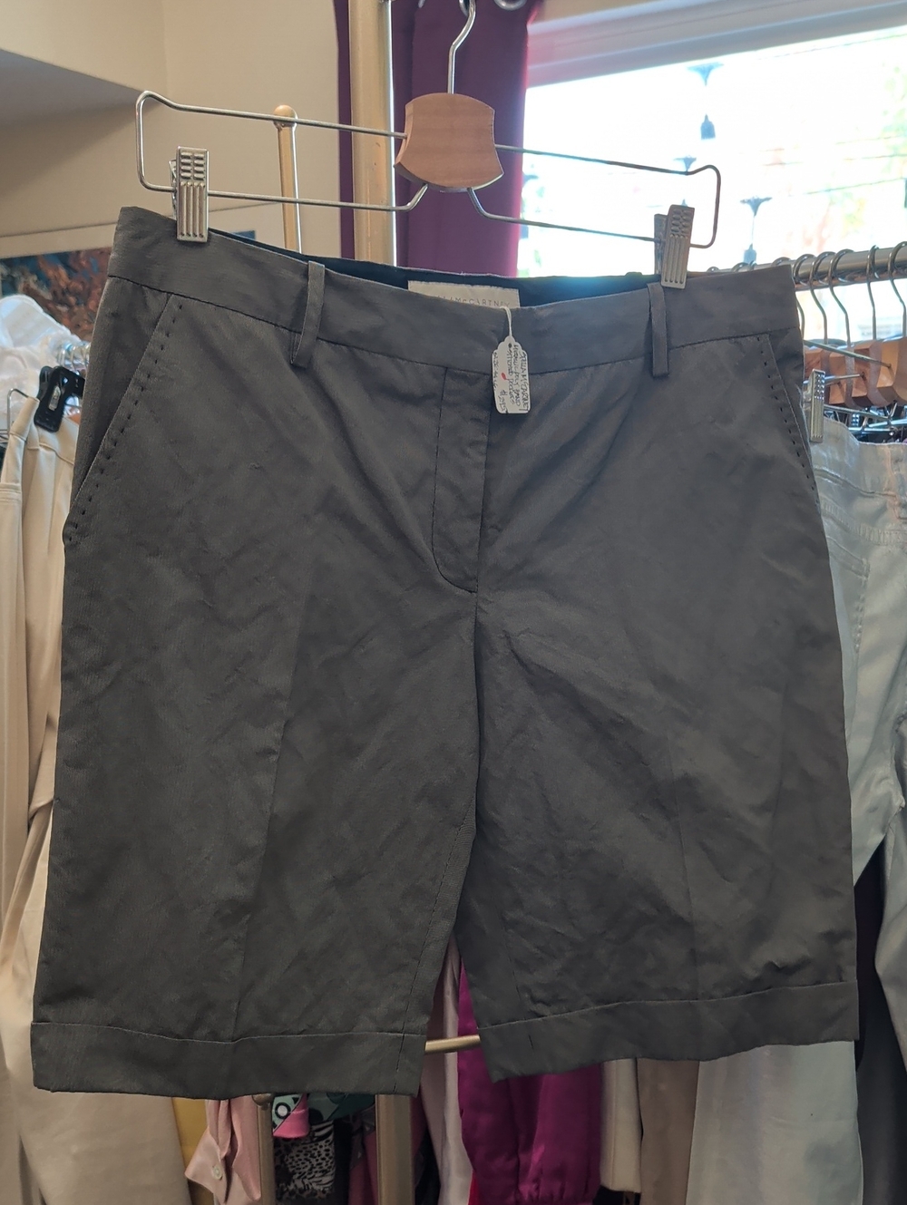 Stella McCartney Gray Tailored Bermuda Shorts